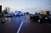 Nach Unfällen - wie hier auf der A 9 bei Osterfeld (Burgenlandkreis) - müssen oft Teile der Autobahn abgesichert werden. In Sachsen-Anhalt gibt es darüber Zoff zwischen staatlichen Stellen.
