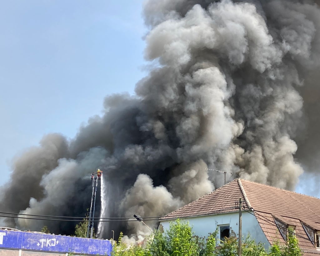 Seit Dienstag ist die Feuerwehr Erfurt auf dem alten Schlachthofgelände im Einsatz. (Archivbild)
