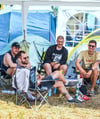 Julian, Alex, Joel und Max (v. r. n. l.) sind jedes Jahr beim Festival in Querfurt.