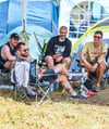 Julian, Alex, Joel und Max (v. r. n. l.) sind jedes Jahr beim Festival in Querfurt.