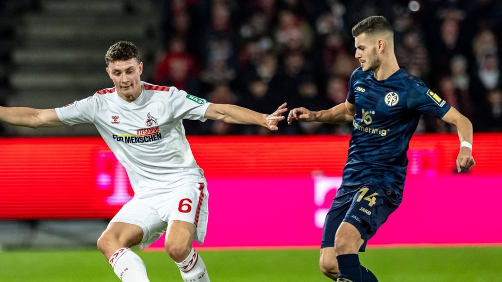 Eric Martel (l.) und Tom Krauß trafen im Dezember 2023 in der Fußball-Bundesliga aufeinander.