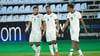 Die deutsche U19-Auswahl (r., Assan Ouedraogo) hat bei der EM das Halbfinale erreicht.