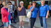 Mit einem Trillerpfeifenkonzert protestierten  Sportverereinsmitglieder in Haldensleben gegen die geplanten Nutzungsentgelte. 
