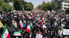 Im Iran protestieren die Menschen gegen die israelischen Angriffe.