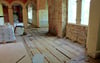 Bauarbeiten im Kloster Ilsenburg: Im Café muss auch der Fußboden wegen Schwamm herausgerissen werden.