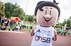 Trimmy ist das Maskottchen des Deutschen Olympischen Sportbundes (DOSB) und am 25. Juni in Halberstadts Friedensstadion dabei, wenn die Sporttabzeichen-Tour 2025 Station in Halberstadt macht.