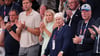 Auch Dirk Nowitzki war beim zweiten deutschen Gruppenspiel wieder in der Halle.