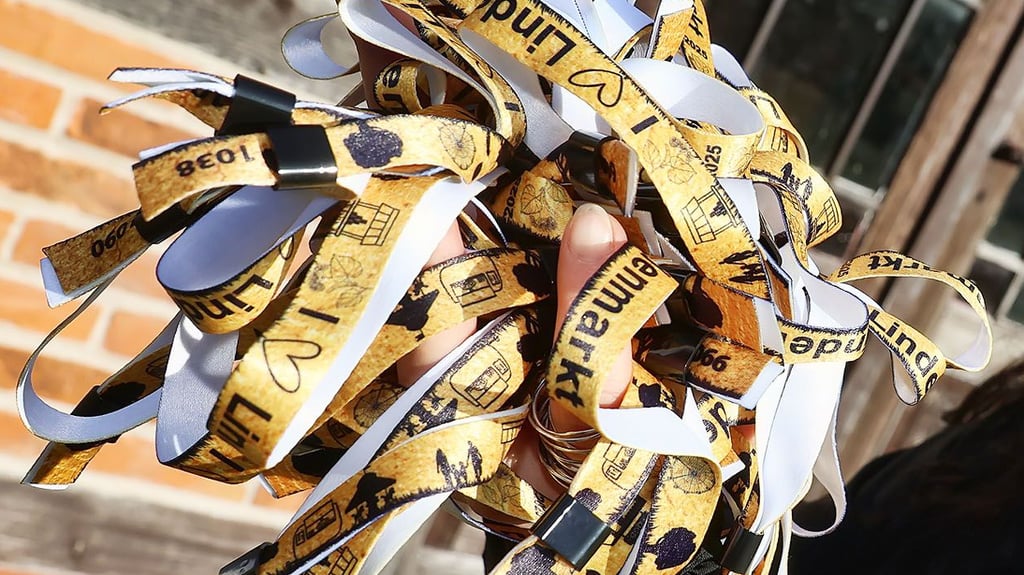 In diesem Jahr werden nummerierte Bändchen für den Lindenmarkt ausgegeben. Sie dienen gleichzeitig als Lose für eine Tombola.
