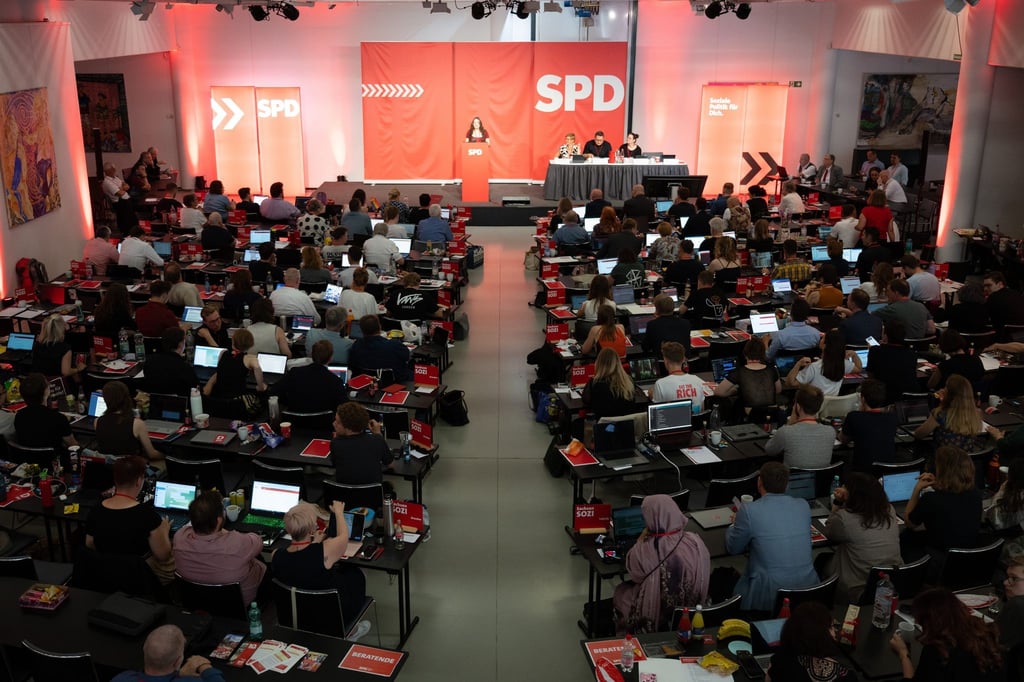 In Dresden kommt die SPD zum Landesparteitag zusammen.