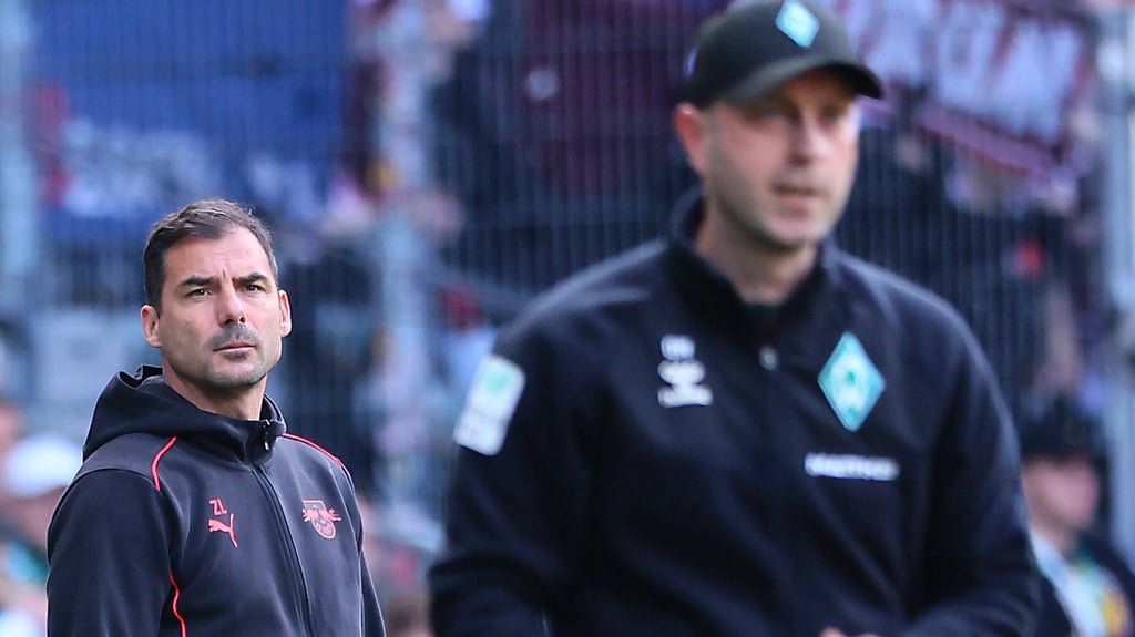 Zsolt Löw (l.) und sein wahrscheinlicher Nachfolger als RB-Trainer, Ole Werner.
