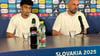 Antonio Di Salvo (r) und Nathaniel Brown freuen sich auf das Viertelfinale.