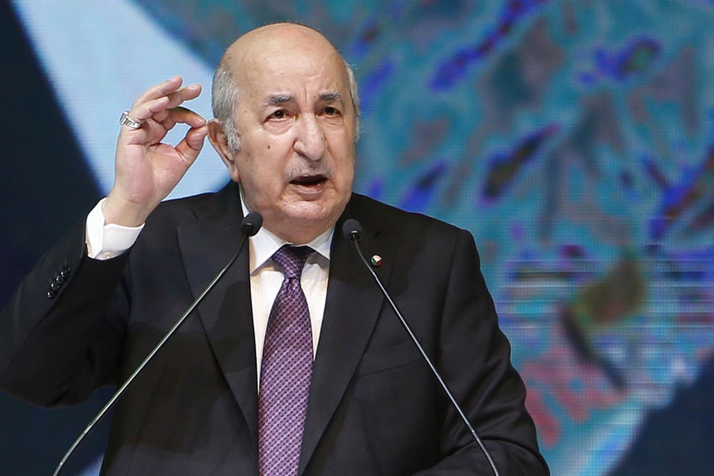 Algeriens Präsident Abdelmadjid Tebboune reagierte betroffen.