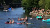 Die hohen Temperaturen werden auch am Sonntag viele Menschen ans Wasser ziehen.
