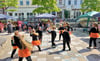 Beim Kinderfest des Kreisverbands Die Linke gab es ein buntes Programm, unter anderem mit den kleinen Sternschnuppen. 