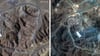 Auf einer Satellitenaufnahme der Atomanlage Fordo sind (rechts) die vermutlichen Einschlaglöcher der US-Bomben zu erkennen.