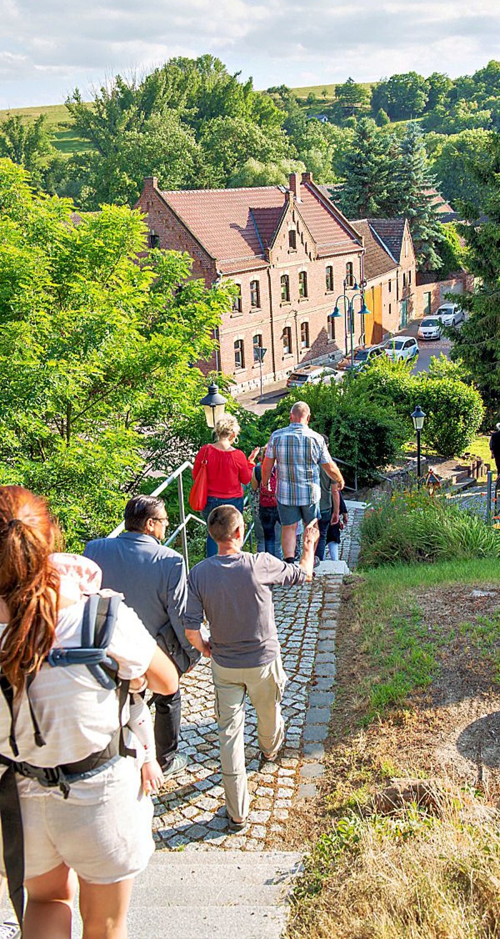 Unterwegs im Dorf.