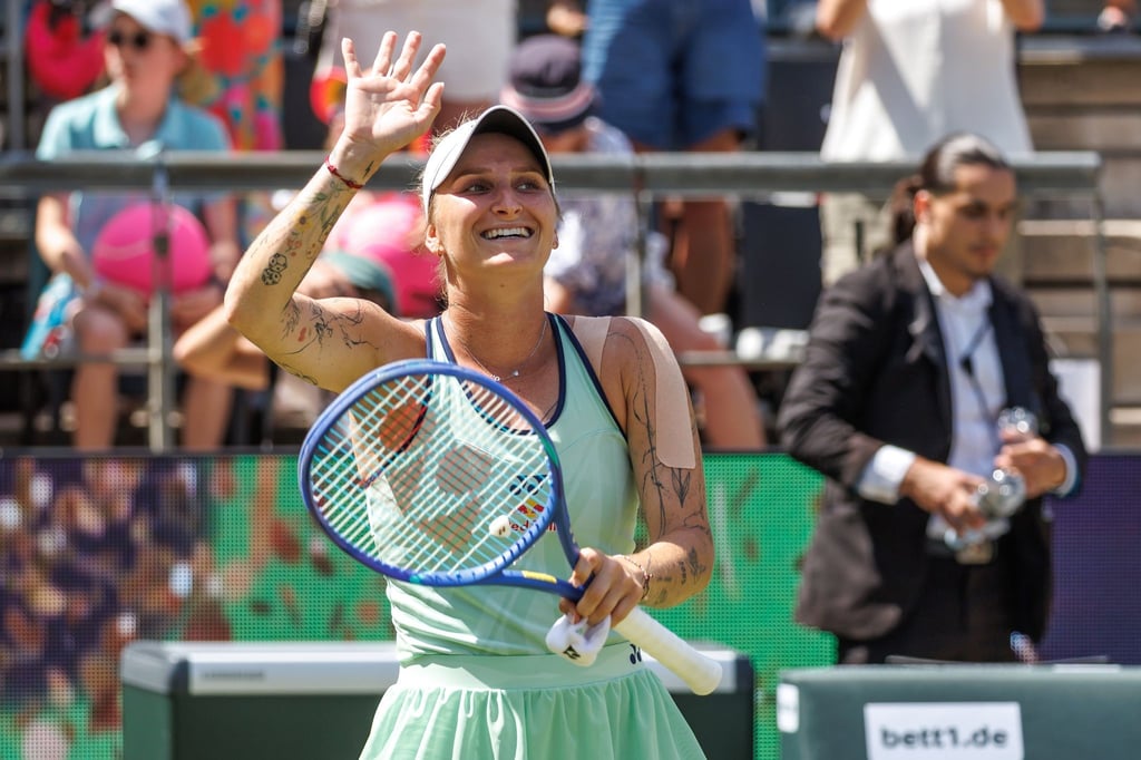 Fühlt sich wohl auf Rasen: Marketa Vondrousova.