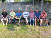Die Frauenquote ist nicht zu erkennen... Die Männer des Heimatvereins Grafschaft Barby bereiten das Brückenfest vor. Von links Jost Mattisseck, Egon Przybyla, Frank Sieweck, Jürgen Krebs, Klaus Bittrich,  Burghard Most (Gast) und Axel Krutzsch.  In diesem Jahr wird es erstmalig im Schlosspark stattfinden. Dazu soll die alte Bühne neben dem „Prinzeßchen“ reaktiviert werden. Auch die Komödie soll danach darauf stattfinden. 