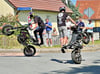 Für staunende Gesichter sorgte eine Stuntshow zur Jubiläumsfeier. 