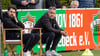 Konnten vor allem in der zweiten Saisonhälfte nicht immer zufrieden sein: Co-Trainer Thomas Stefanowski (links) und Chefcoach André Hoof von Union Schönebeck.