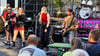 Die Wernigeröder Band Mad Velocity trat zum Wernigeröder Rathausfest vor der Rock- und Popbühne auf der Burgstraße auf.