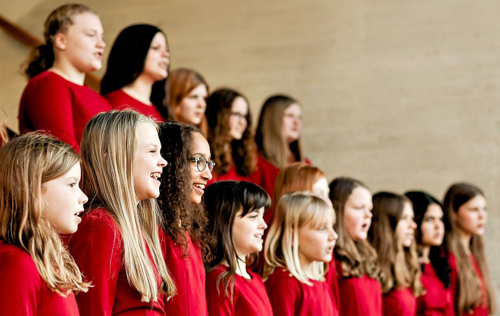 Die Kindersingakademie bei einem ihrer öffentlichen Auftritte