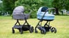 Der „Nuna Demi next“ (l) und der „Cybex Ballos S Lux“ sind mit der Note 2,8 die Testsieger unter den Kombi-Kinderwagen.