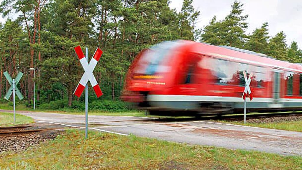 Auf freier Strecke kurz mal den Zug gestoppt.