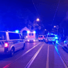 In der Torstraße in Halle haben sich fünf Männer mit Tischen und Stühlen geprügelt.