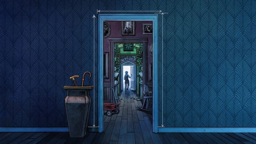 Ein Raum, dahinter ein Raum, und noch ein Raum: In „Blue Prince“ geht es mehr als rätselhaft zu.