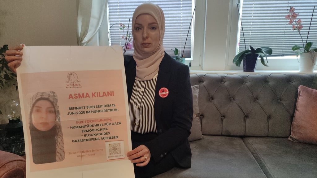 Während Asma Kilani nach fast zwei Wochen körperlich immer schwächer wird, ist der 81-jährige Halberstädter Hans-Jürgen Scholz fest entschlossen, sich ihrem Hungerstreik anzuschließen. Beide fordern, dass Lieferungen mit Hilfsgütern ungehindert in den umkämpften Gaza-Streifen gelangen können.