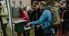 Sonderstempelstellen der Harzer Wandernadel, hier beim E.M.T.I.-Extremwandern Harz, sind bei vielen Wanderern beliebt.