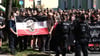 Mehrere CDS-Veranstaltungen waren zuletzt begleitet von Aktionen rechter Gruppen, wie hier in Bautzen. (Archivfoto)