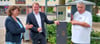 Bürgermeisterin Dagmar Turian mit Avacon-Referent Carsten Birkholz (Mitte) und Stadtrat Lutz Nitz während der Einweihung der  E-Bike-Ladestation. 