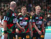 In Hannover erlebten Oscar Bergendahl, Gisli Kristjansson und Magnus Saugstrup (von links) die bitterste Niederlage. In den letzten fünf Minuten gaben sie ein 27:23 aus der Hand.