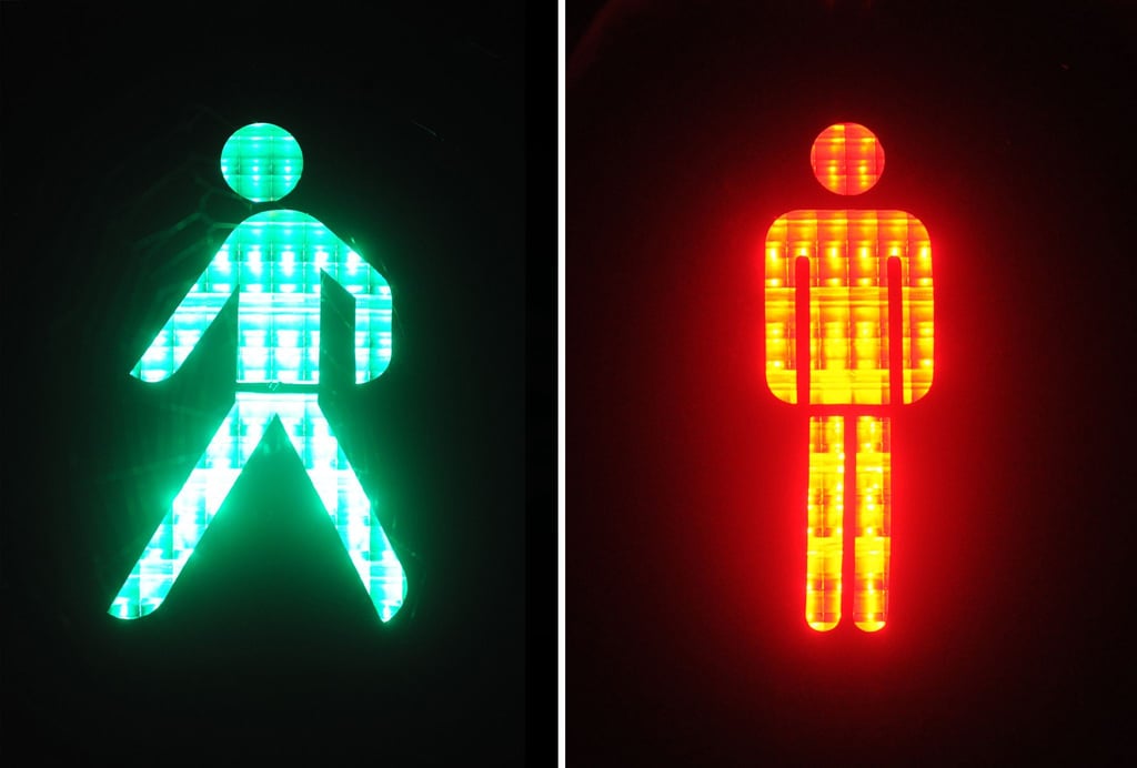 In einer Testphase will die Stadt Dessau-Roßlau Breakdancer als Ampelmännchen einführen.