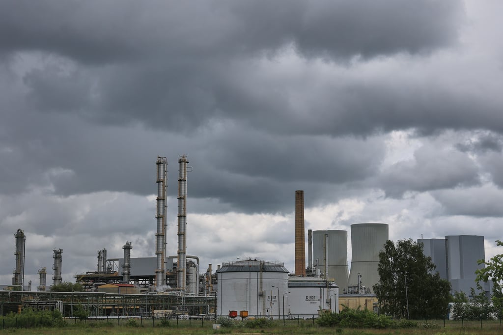 Blick auf Dow-Anlagen am sächsischen Standort in Böhlen.