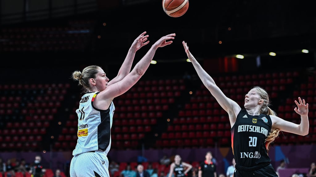 Frieda Bühner und Co. streckten sich gegen Belgien um Topstar Emma Meesseman vergeblich.