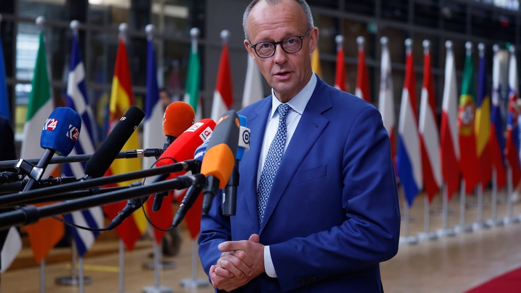 EU-Gipfelpremiere für Friedrich Merz: „Ich bin das erste Mal dabei.“