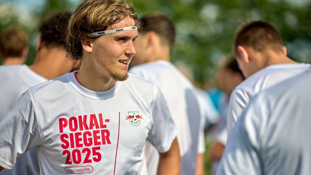 Noah Weißbach gewann mit RB Leipzig in diesem Sommer den Landespokal.