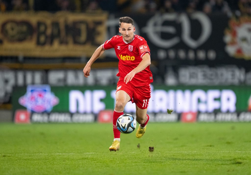 Regensburgs Konrad Faber spielte einst für Regensburg, nun für Dynamo Dresden.