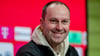 RB Leipzigs neuer Trainer Ole Werner auf einer Pressekonferenz in München