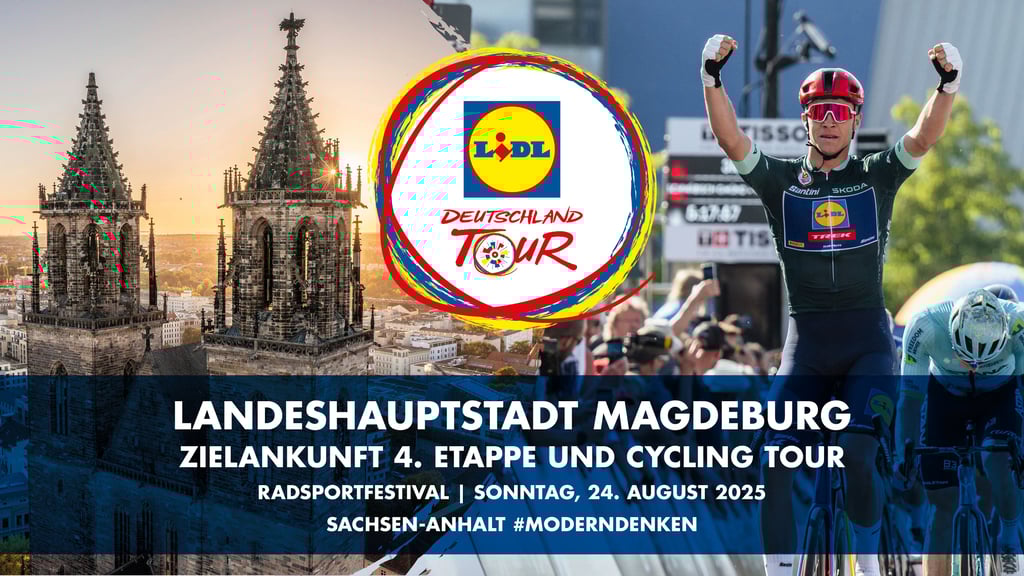 Landeshauptstadt Magdeburg Zielort der 4. Etappe 2025