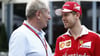 Sebastian Vettel (r) und Helmut Marko verstehen sich noch immer bestens.