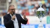 NOFV-Präsident Hermann Winkler beim Regionalliga-Eröffnungsspiel der vergangenen Saison zwischen dem Chemnitzer FC und dem Halleschen FC