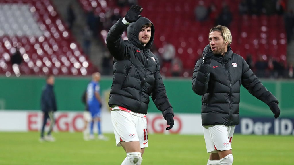 Timo Werner (l.) sagt RB und seiner Vergangenheit mit Spielern wie Kevin Kampl goodbye: Es zieht ihn nach New York.