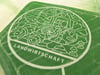 Das diesjährige Motiv des Maislabyrinths am Petersberg bei Halle aus der Vogelperspektive