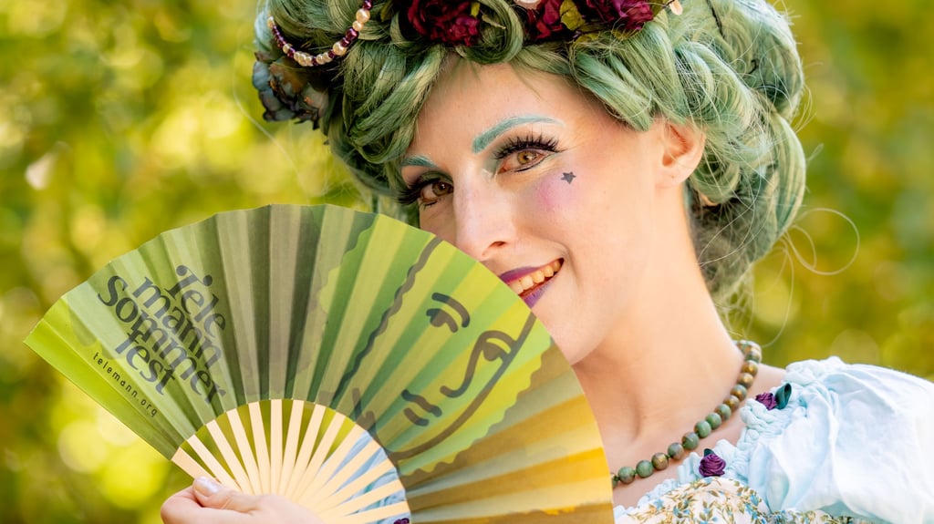 Im Magdeburger Klosterbergegarten wird das Barockfest gefeiert.