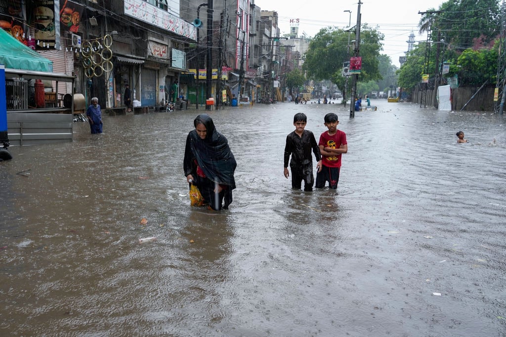 Der Monsun bringt in Pakistan starke Regenfälle mit sich.