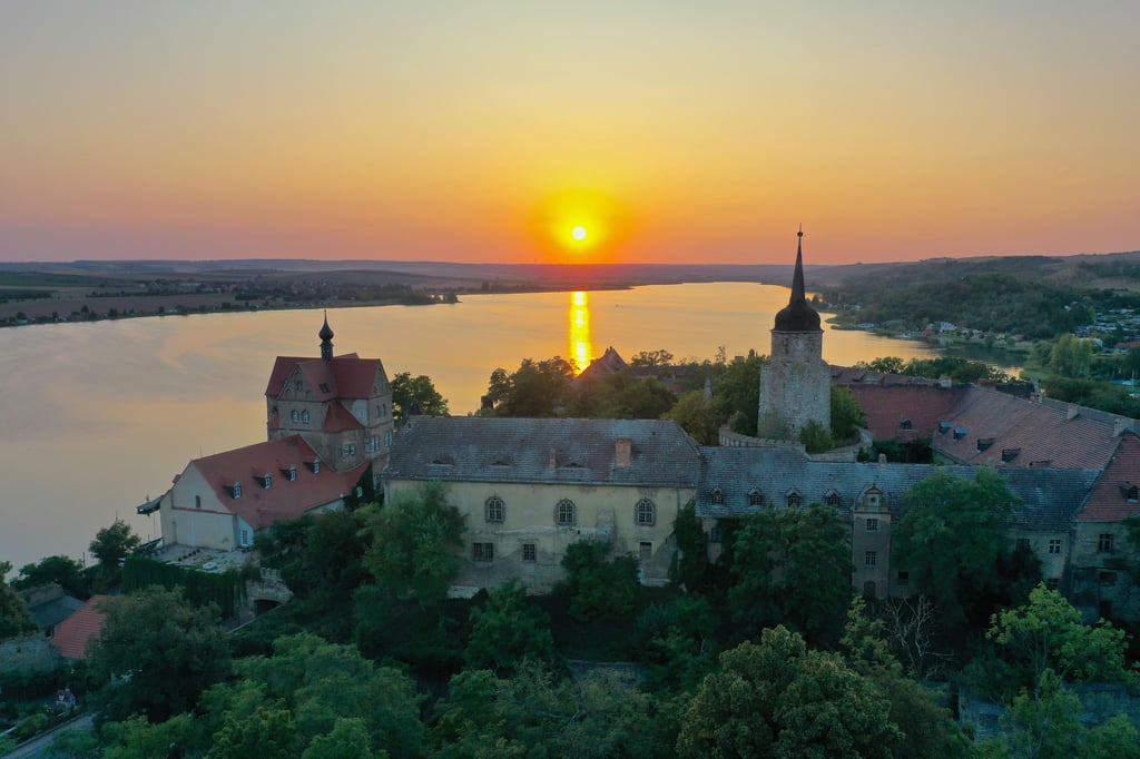 Blick auf Schloss Seeburg